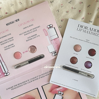 Sample - son dưỡng dior lip glow - lip glow oil 001 pink