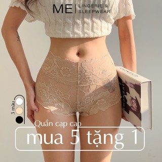 Quần lót ren cạp cao che khuyến điểm bụng co giãn mềm mại không lộ viền gợi cảm Melingerie &Sleepwear