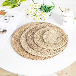 Thảm Lục Bình tròn lót bình hoa, trang trí nhà cửa