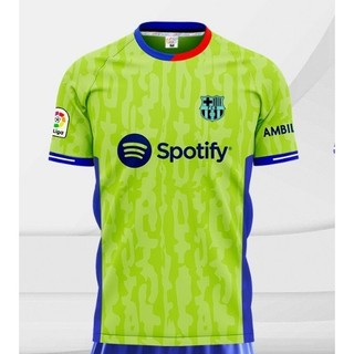 Bộ quần áo bóng đá Barca xanh chuối (ND) 24/25