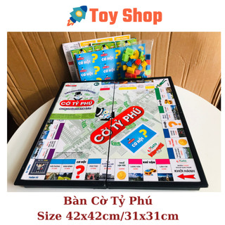Cờ Tỷ Phú - Monopoly - Bàn tỉ phú Nhựa cho bé.