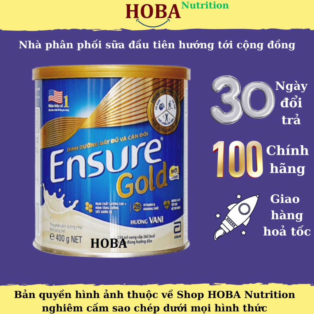 Sữa Ensure Gold, Glucerna, Prosure 850g, 400g và 380g