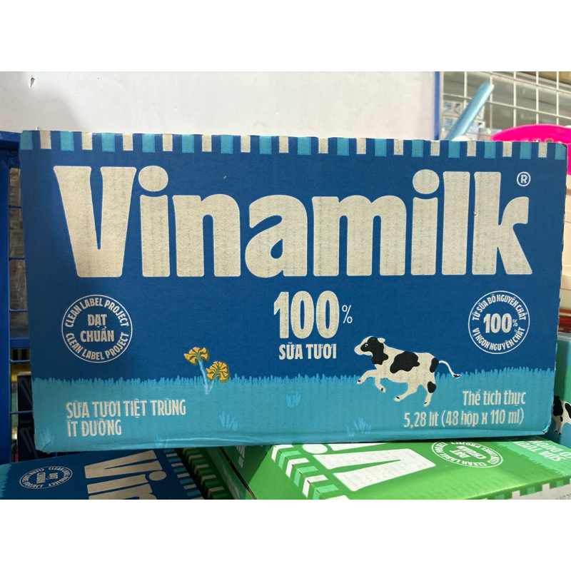 Thùng Sữa Tươi Vinamilk 110ml( 48hộp)