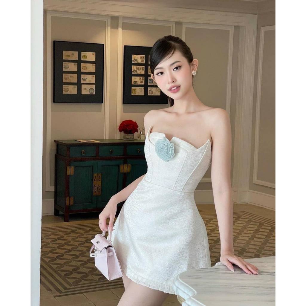 🍉 ĐẦM GẤM CÚP HOA HỒNG - ĐẦM TIỆC ⚡𝐇𝐨𝐚̉ 𝐓𝐨̂́𝐜⚡ 𝐌𝐄𝐎𝐈𝐍𝐃𝐀𝐇𝐎𝐔𝐒𝐄