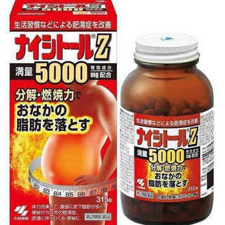 Viên uống hỗ trợ giảm béo vùng mỡ bụng Z500 Kobayashi Naishituro lọ 315 viên Nhật Bản