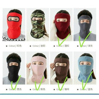  Khẩu Trang Ninja Vải Nỉ Dán Gáy Che Kín Mặt Tai,Chống Nắng Chạy Xe loại trùm cổ 