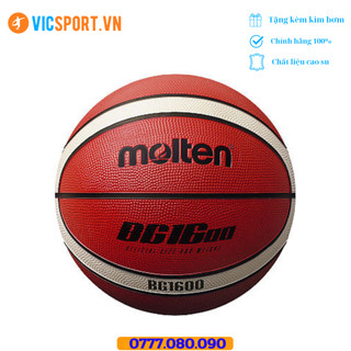 Quả bóng rổ cao su moltten b7g1600 số 7, banh bóng rổ cao su molten - vicsport