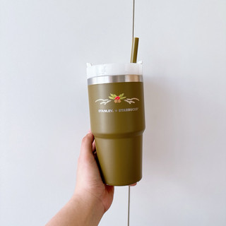 - ly giữ nhiệt holiday 23 ss olive green stanley cold cup 20oz