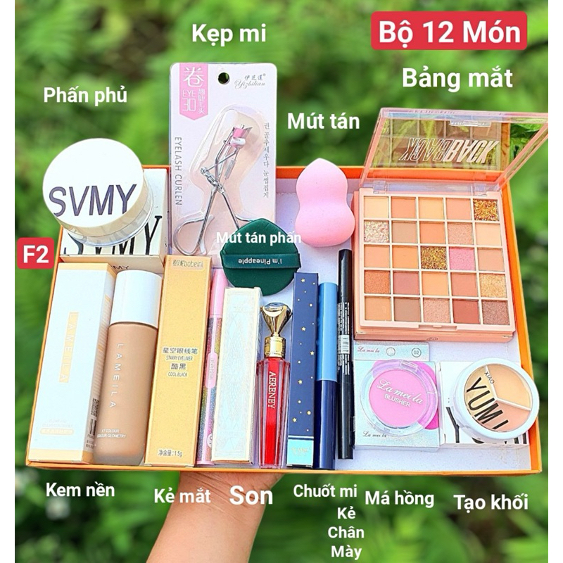 Bộ Trang Điểm Đầy Đủ Make Up / Trang Điểm Đi Tiệc/ Trang Điểm Cá Nhân [Được Kiểm Hàng]
