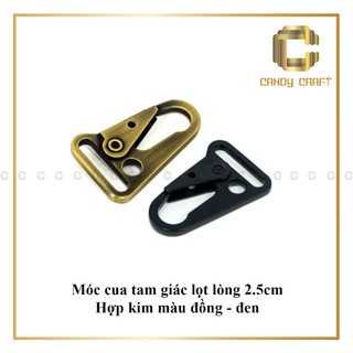 Móc khoá tam giác 2.5cm - phụ kiện làm túi xách