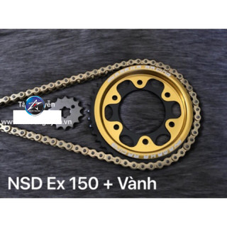 BỘ NHÔNG SÊN DĨA VÀNG CHO EXCITER 150 (SÊN DID CHÍNH HÃNG 10LY, NHÔNG VÀ DĨA VÀNG THÁI XỊN)