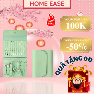 Bộ cắt móng tay 16 móng, dụng cụ làm nail bằng thép không gỉ, bộ bấm móng tay cao cấp 30037