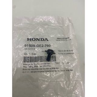 91509ge2760	vít 5x11.5 vít 5 zen mịn honda