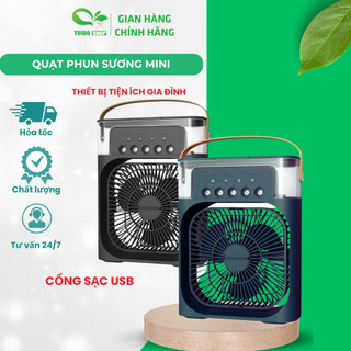 Quạt hơi nước mini tuido shop phun sương để bàn, hẹn giờ thông minh tích hợp đèn ngủ.