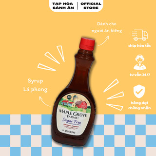 Syrup lá phong không đường Maple grove farms