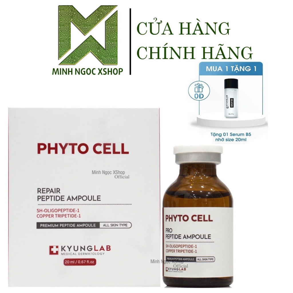 Tế bào gốc KyungLab Phyto Cell Peptide Ampoule phục hồi tái sinh làn da 20ML