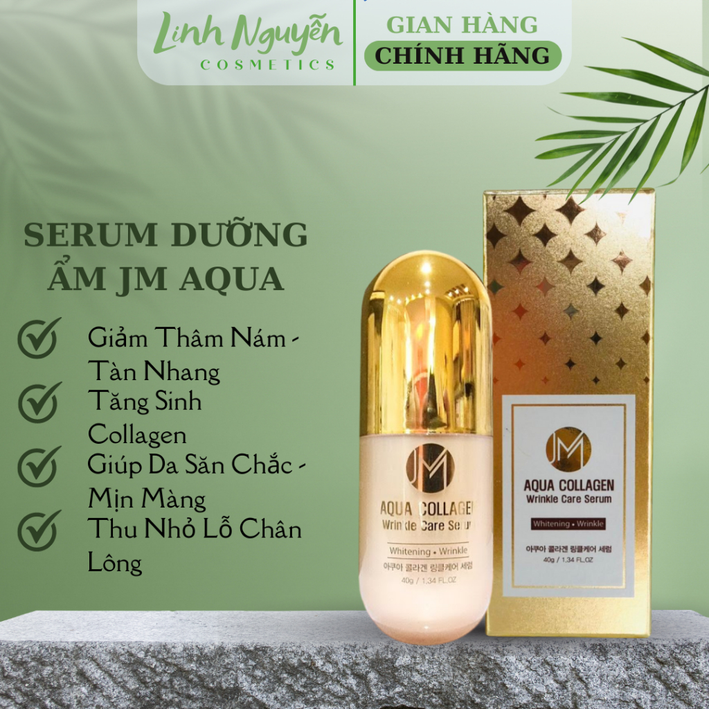 Serum Hàn Quốc Dưỡng Trắng Da JM Aqua Collagen Wrinkle Care 40g