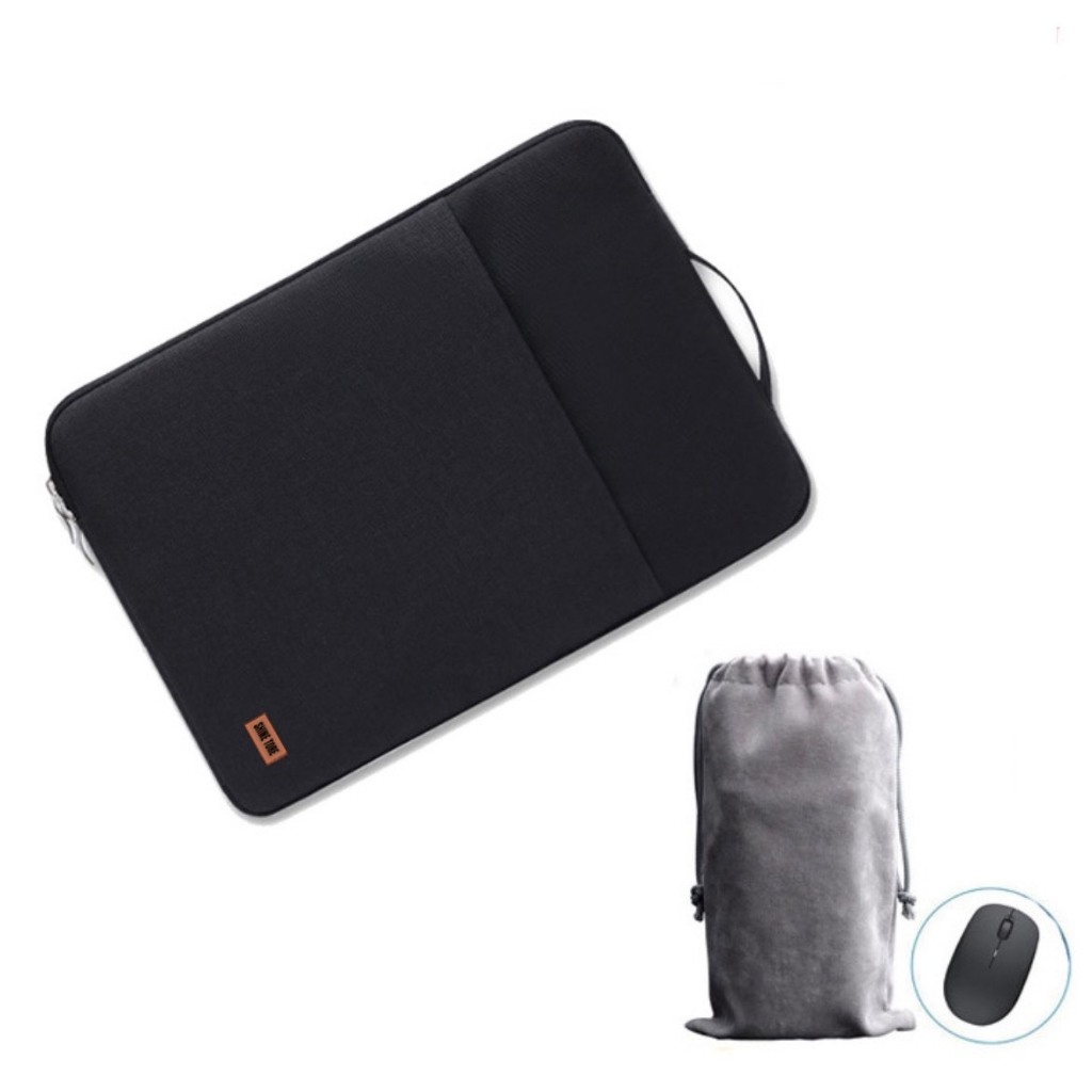 Combo túi chống sốc laptop tay cầm 2 ngăn và túi đựng chuột laptop SHINE TORE-004