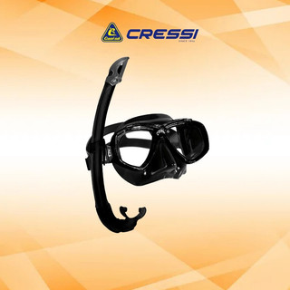 Bộ kính lặn cressi mask snorkel perla set