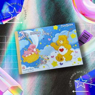 Vở vẽ A4 / Tập vẽ tranh A4 Drawing Block CareBears - Chất Lượng Cao – (20 Tờ) 120GSM