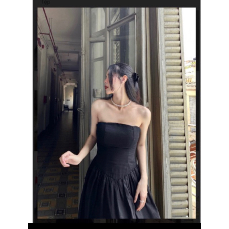 Đầm Linen Cúp Ngực Tua Rua | BigBuy360 - bigbuy360.vn