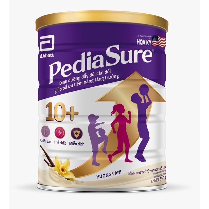 (Date 2027) Sữa Bột Pediasure 10+ 850g