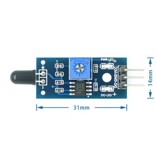 Module cảm biến lửa, Mạch cảm biến phát hiện ngọn lửa Flame sensor - làm mạch báo cháy
