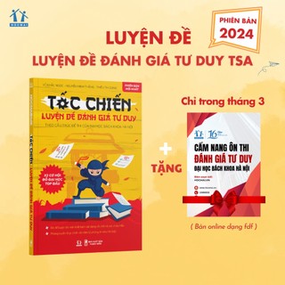 Sách - Tốc chiến luyện đề đánh giá tư duy Đại học Bách Khoa Hà Nội - Phòng luyện TSA - Phiên bản 2024