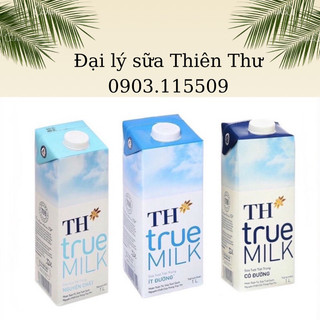 hộp sữa TH TRUE MILK 1 lít (có đường/ít đường/không đường)