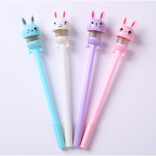 Bút Lò Xo Thỏ Moji_ bút cute dễ thương đáng yêu _văn phòng phẩm giá rẻ_quà tặng học sinh