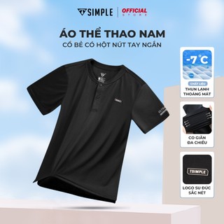 Áo Polo Thể Thao Nam TSIMPLE cổ bẻ tay ngắn tập gym vải thun lạnh thoáng mát co giãn MSSAHCBC