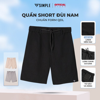 Quần Short Đũi Nam TSIMPLE lưng thun vải Linen mềm mịn thoáng mát co giãn cao cấp chuẩn form MSSQDL
