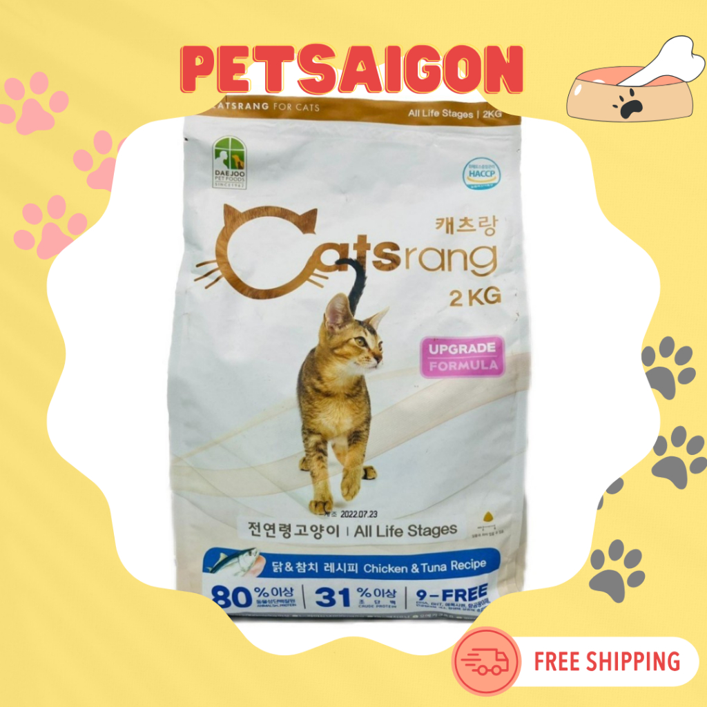[THỨC ĂN CHO MÈO] THỨC ĂN CATSRANG CHO MÈO MỌI LỨA TUỔI - GÓI 2KG