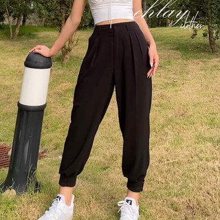 Quần jogger đũi nữ DORIA bo gấu phối 2 khuyên cá tính Q911_P0/K34