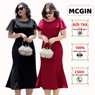Đầm thiết kế trung niên MCGIN cao cấp | Đầm kiểu dáng đuôi cá CG013 phong cách sang trọng thích hợp đi tiệc