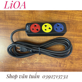 Ổ cắm điện lioa , 3 lỗ, dây dài3m/5m, mã 3tc