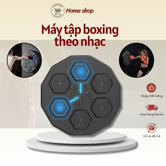 Máy tập boxing tại nhà thông minh có thể nghe nhạc, máy đấm bốc tại nhà, thiết bị tập thể dục tại nhà