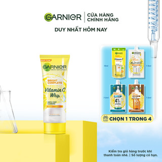 Sữa rửa mặt tạo bọt skin naturals Bright Complete vitamin C super whip 100ml
