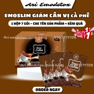 (CHE TÊN + TẶNG QUÀ) Emo Coffee Giảm Cân Thơm Ngon/ Hàng Chính Hãng/ Giảm Mỡ Bụng, An toàn hiệu quả