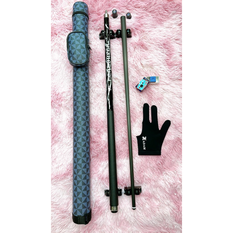 Combo cơ/gậy bida lỗ ngọn full carbon Leadsuper V2 (tặng kèm bao cơ,găng tay,lơ)