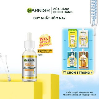 Dưỡng chất ban ngày làm sáng da  Garnier Bright Comple Booster Serum 30ml