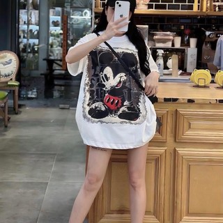 Áo thun CHUỘT MIC KKY unisex nam nữ form rộng,thun cotton su 4 chiều co giãn tốt, thấm hút mồ hôi hiệu quả, áo đôi; nhóm