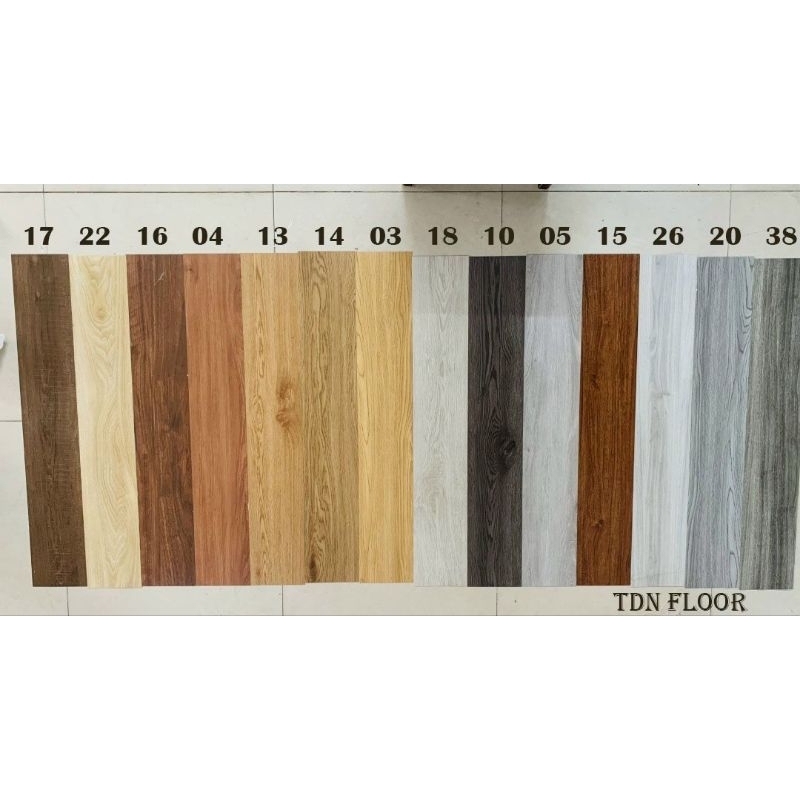 Sàn nhựa giả gỗ tự dán sẵn keo -1 tấm loại 1 - Kích Thước 91,5x15,4 cm Hàng Loại 1