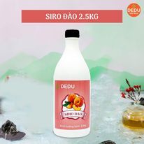 Siro đào dedu can trắng 2.5kg