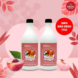 Siro đào dedu can trắng 2.5kg