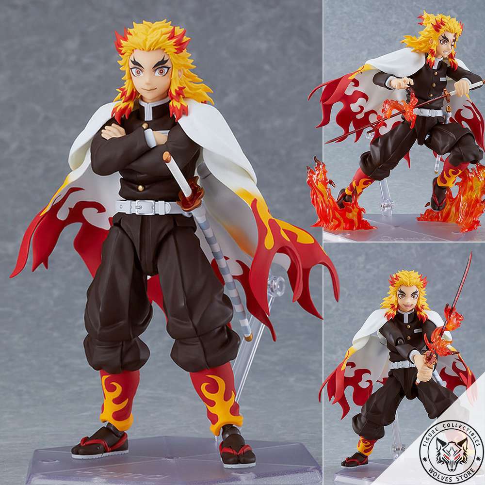 [Hàng có sẵn] Mô hình chính hãng Figma 553: Figma Rengoku Kyojuro (Demon Slayer: Kimetsu no Yaiba)