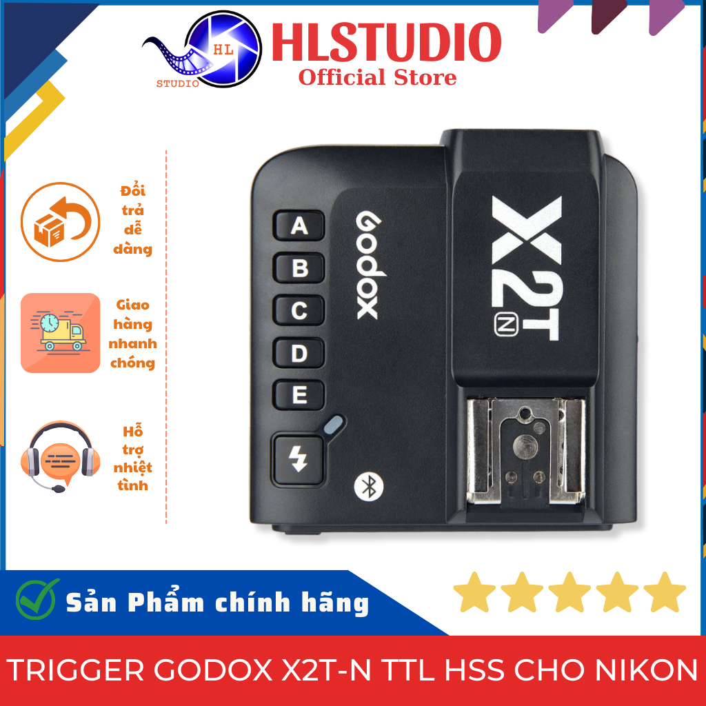 Trigger Godox X2T-N TTL HSS Cho Nikon - Đỉnh Cao Nhiếp Ảnh HL Studio