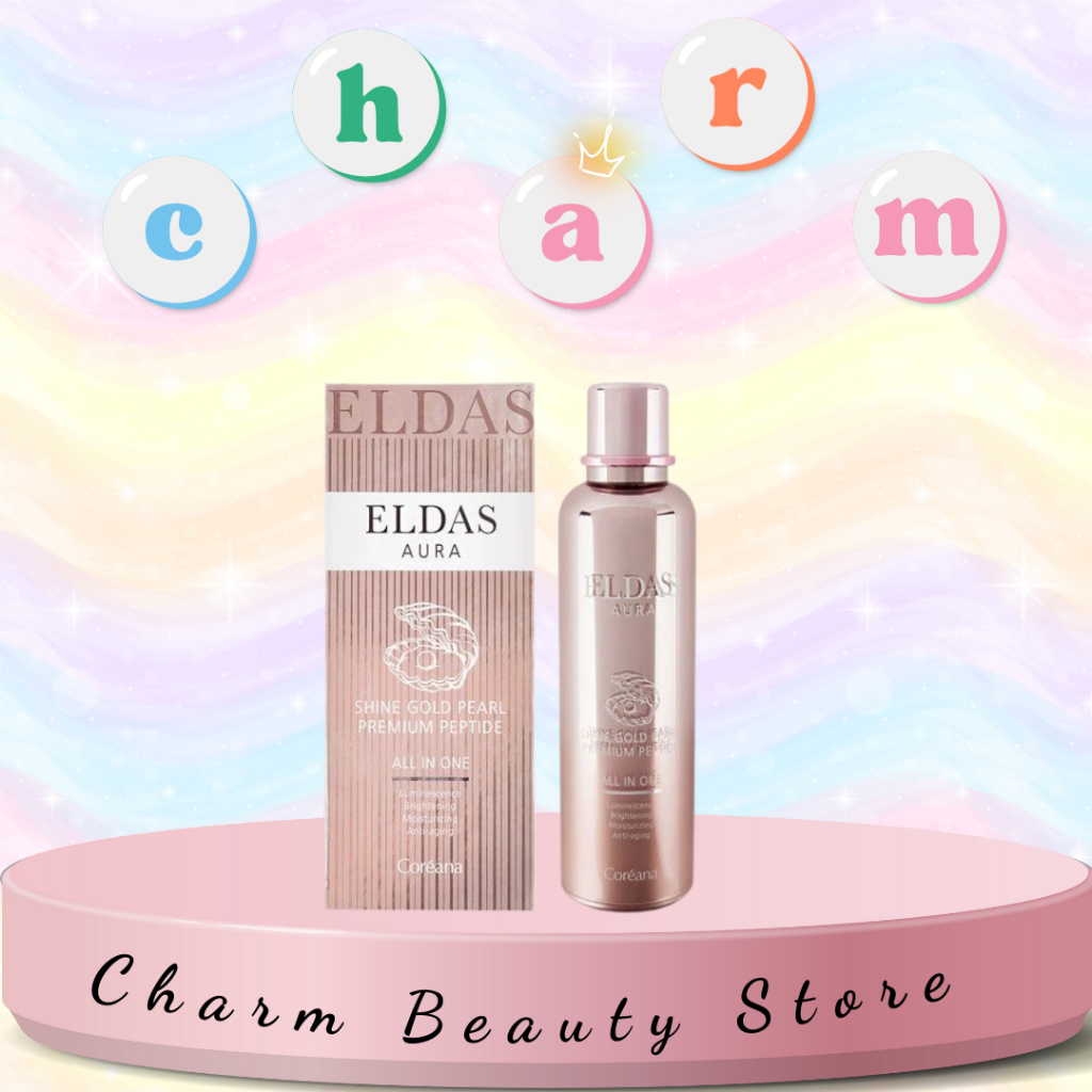 [Mã COSBAUH3 giảm 8% đơn 300K] Tinh Chất Tế Bào Gốc Eldas Aura Shine Gold Pearl Premium Peptide All In One Coréana 100ml