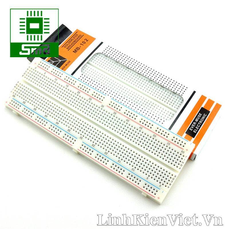 BOARD TEST MB-102 160x55x10mm 830 điểm - board cắm linh kiện test mạch Break board cắm linh kiện MB-