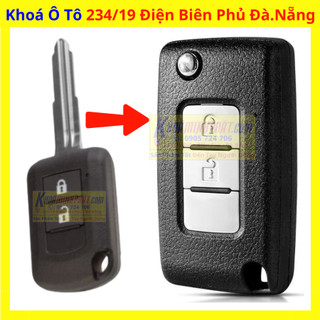 [Giá hủy diệt] Vỏ chìa khóa xe Mitsubishi Xpander Attrage Triton Mirage Pajero Độ gấp chìa khoá V55